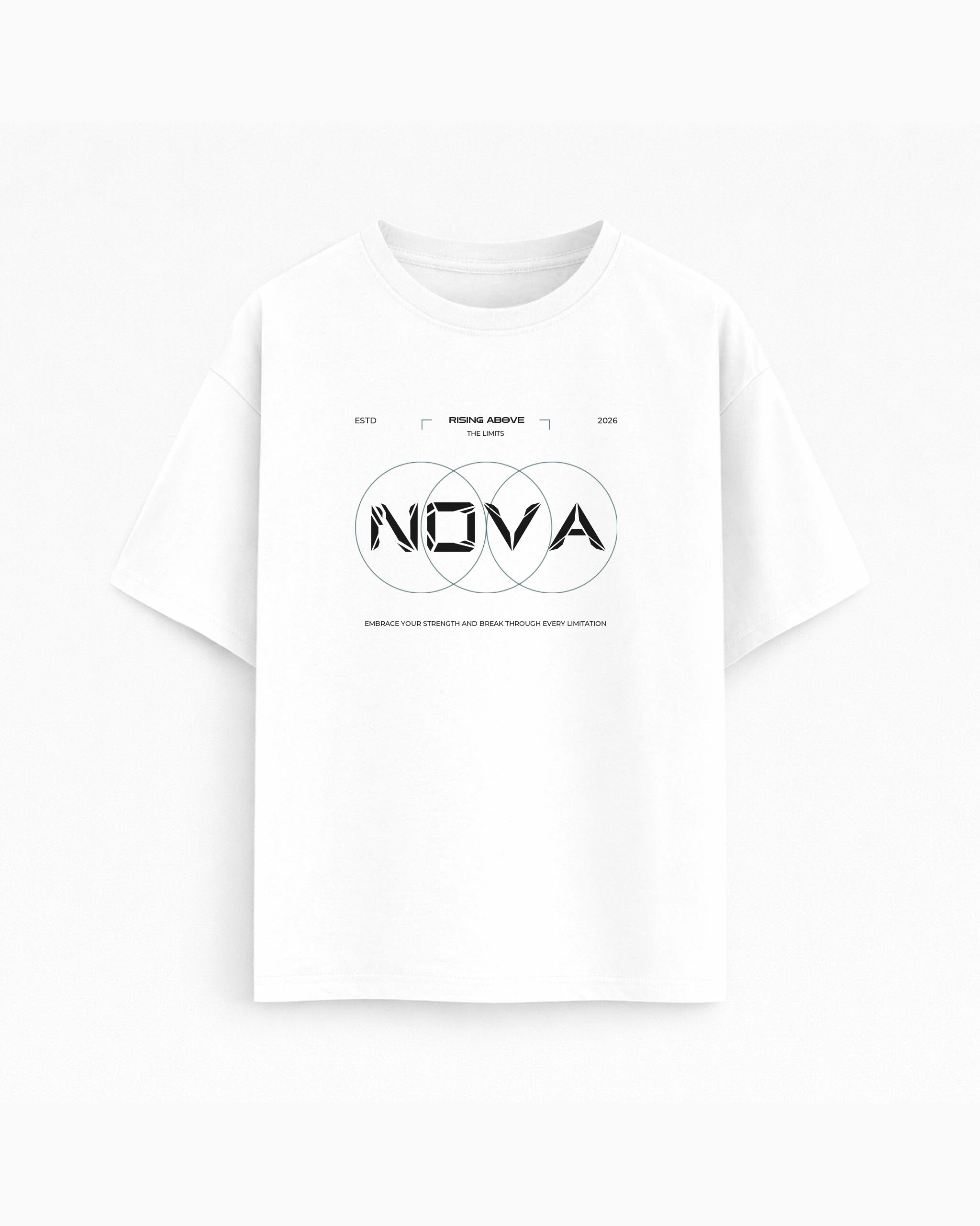 Oversize T-shirt – Geometric Typography / 143