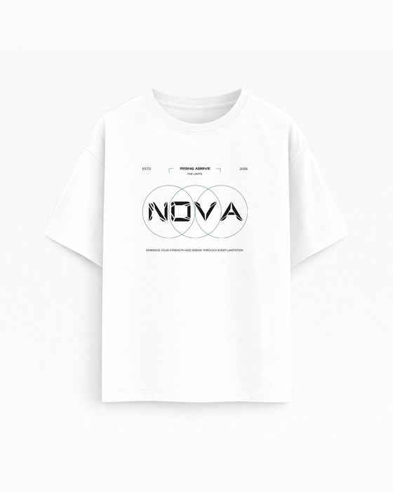 Oversize T-shirt – Geometric Typography / 143