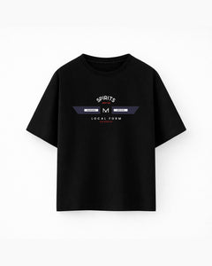 Oversize T-shirt – Geometric Street Graphic / 539