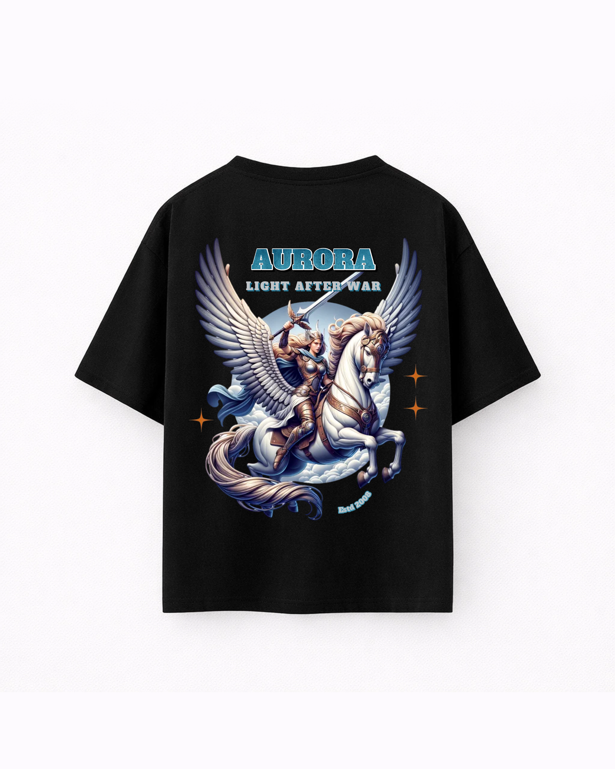 Oversize T-shirt – Fantasy Pegasus Graphic / 426