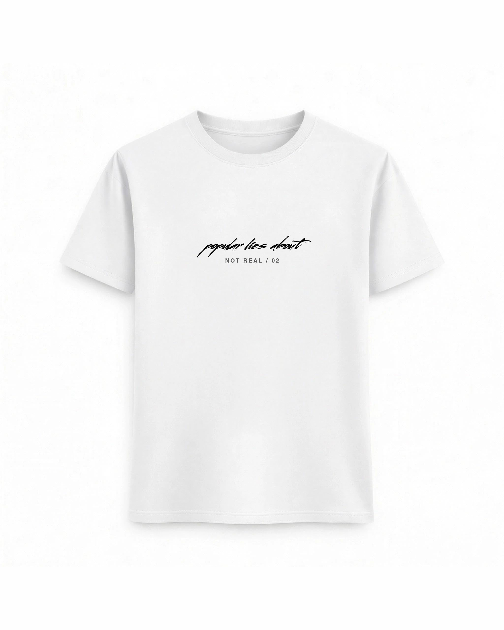 Oversize T-shirt – Script Typography / 719