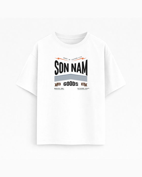 Oversize T-shirt – Vintage Typography / 83