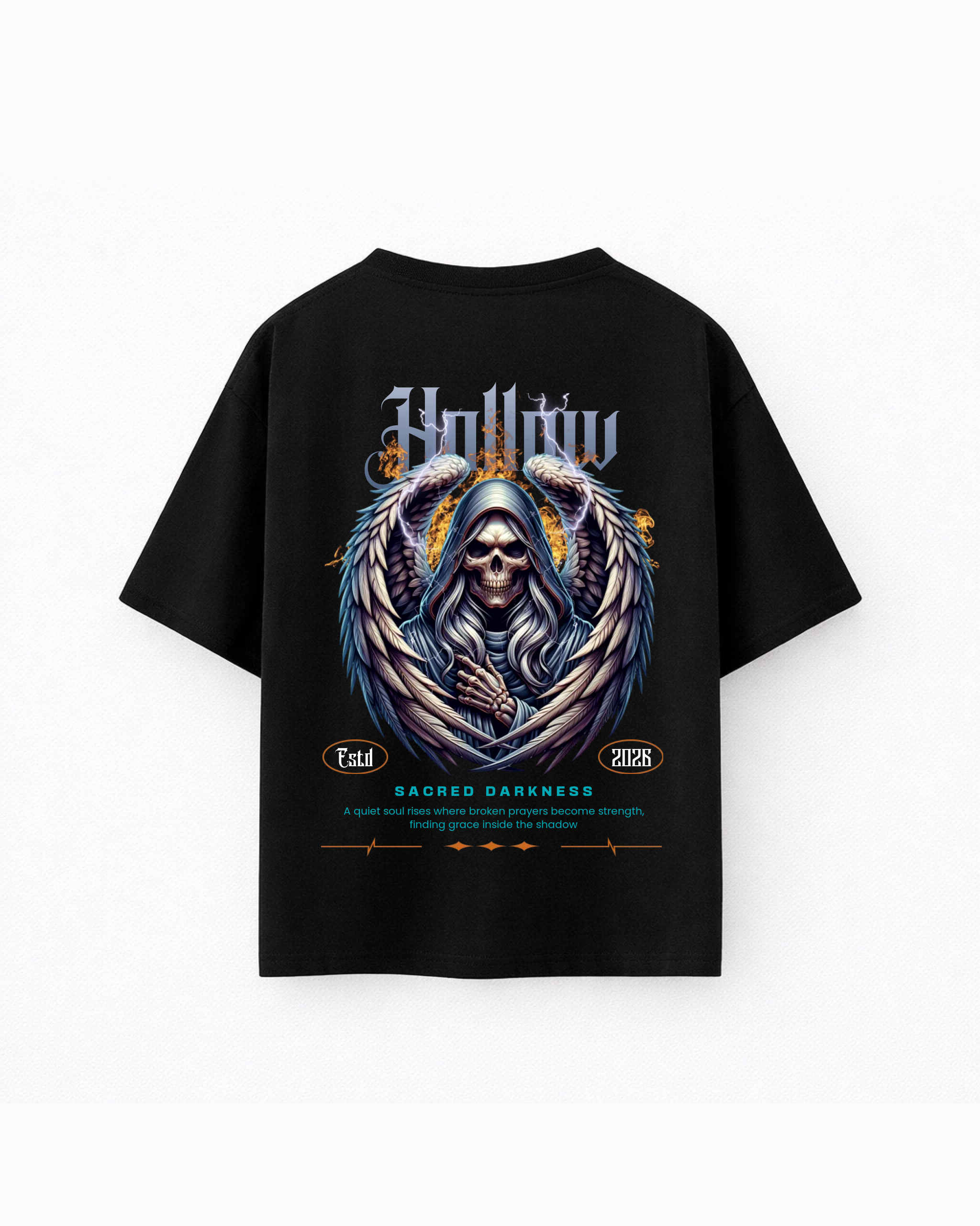 Oversize T-shirt – Gothic Angel Streetwear / 408