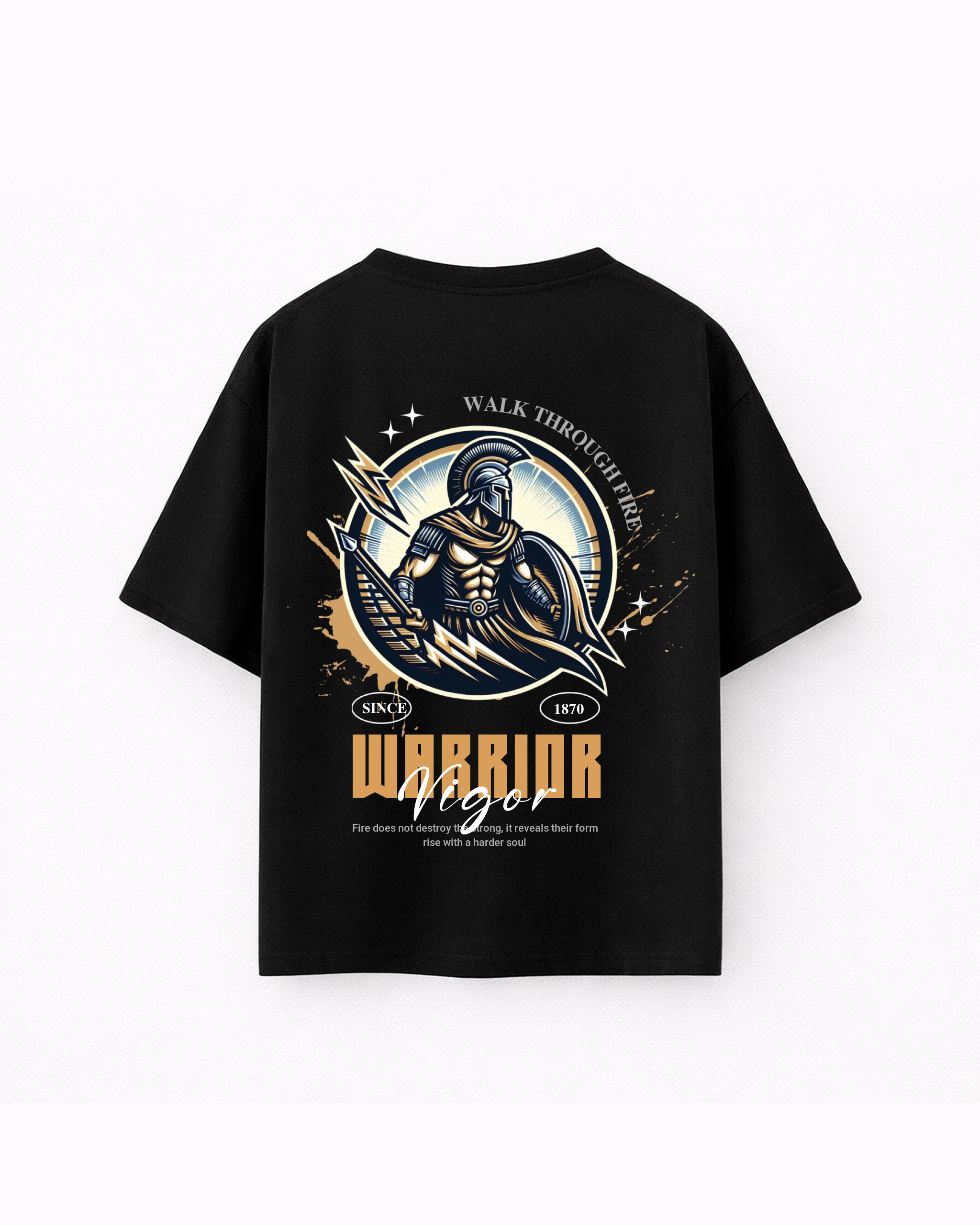 Oversize T-shirt – Spartan Badge Graphic / 412