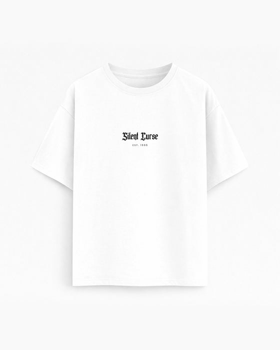 Oversize T-shirt – Gothic Typography / 701