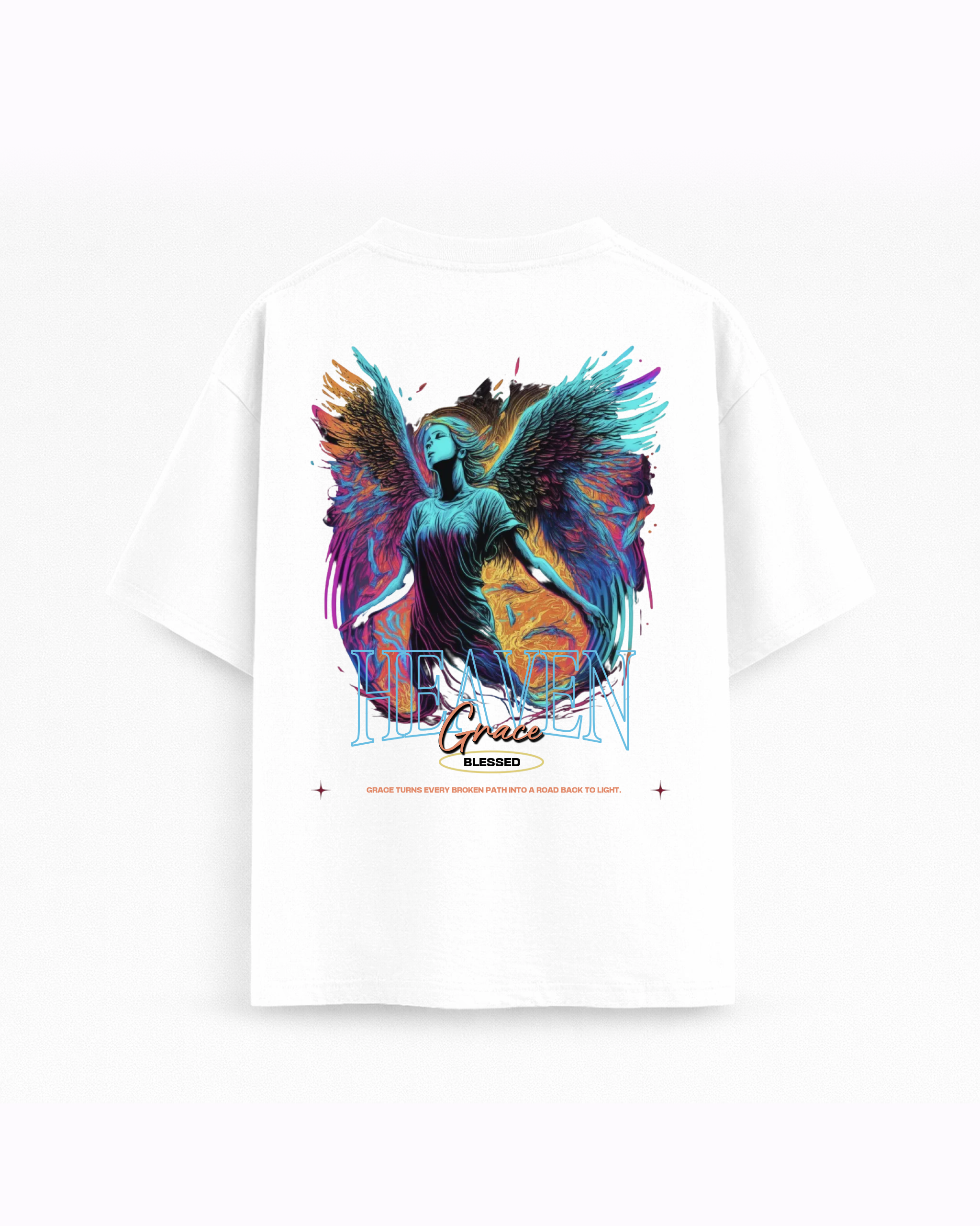 Oversize T-shirt – Radiant Angel Graphic / 427
