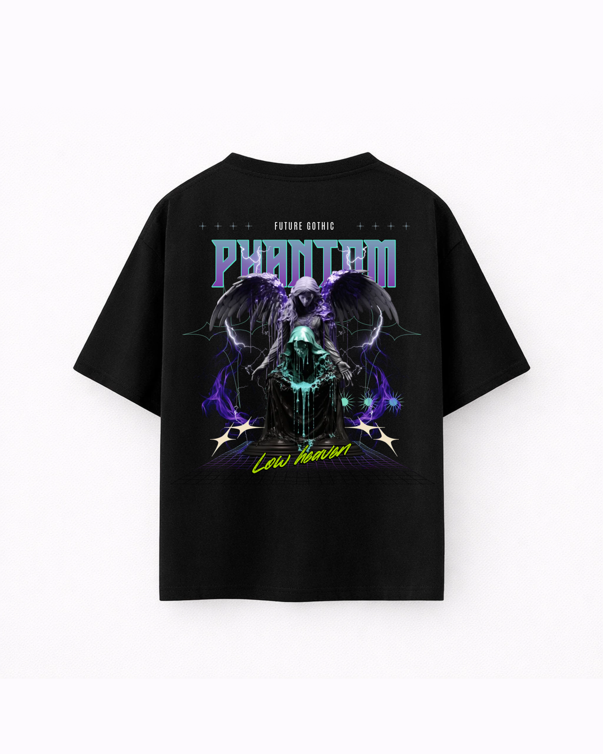 Oversize T-shirt – Dark Cyber Gothic / 418