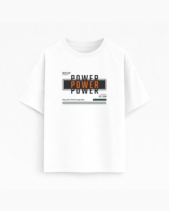 Oversize T-shirt – Minimal Typography / 199