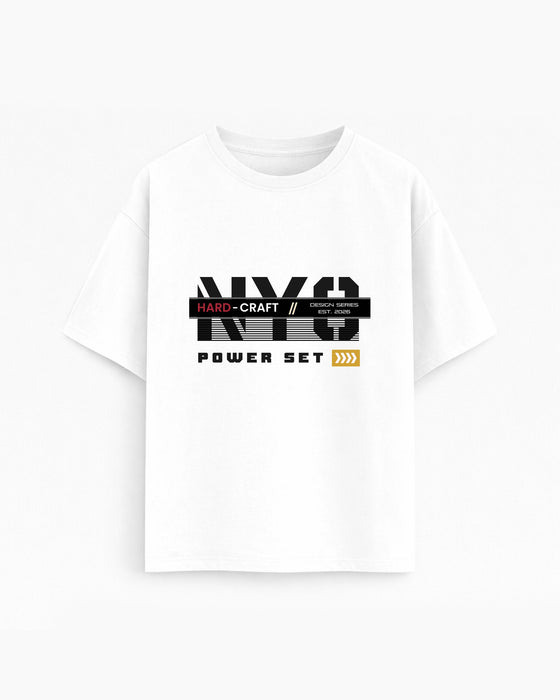 Oversize T-shirt – Bold Typography / 160