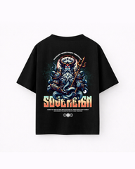 Oversize T-shirt – Mythic Ocean God / 434