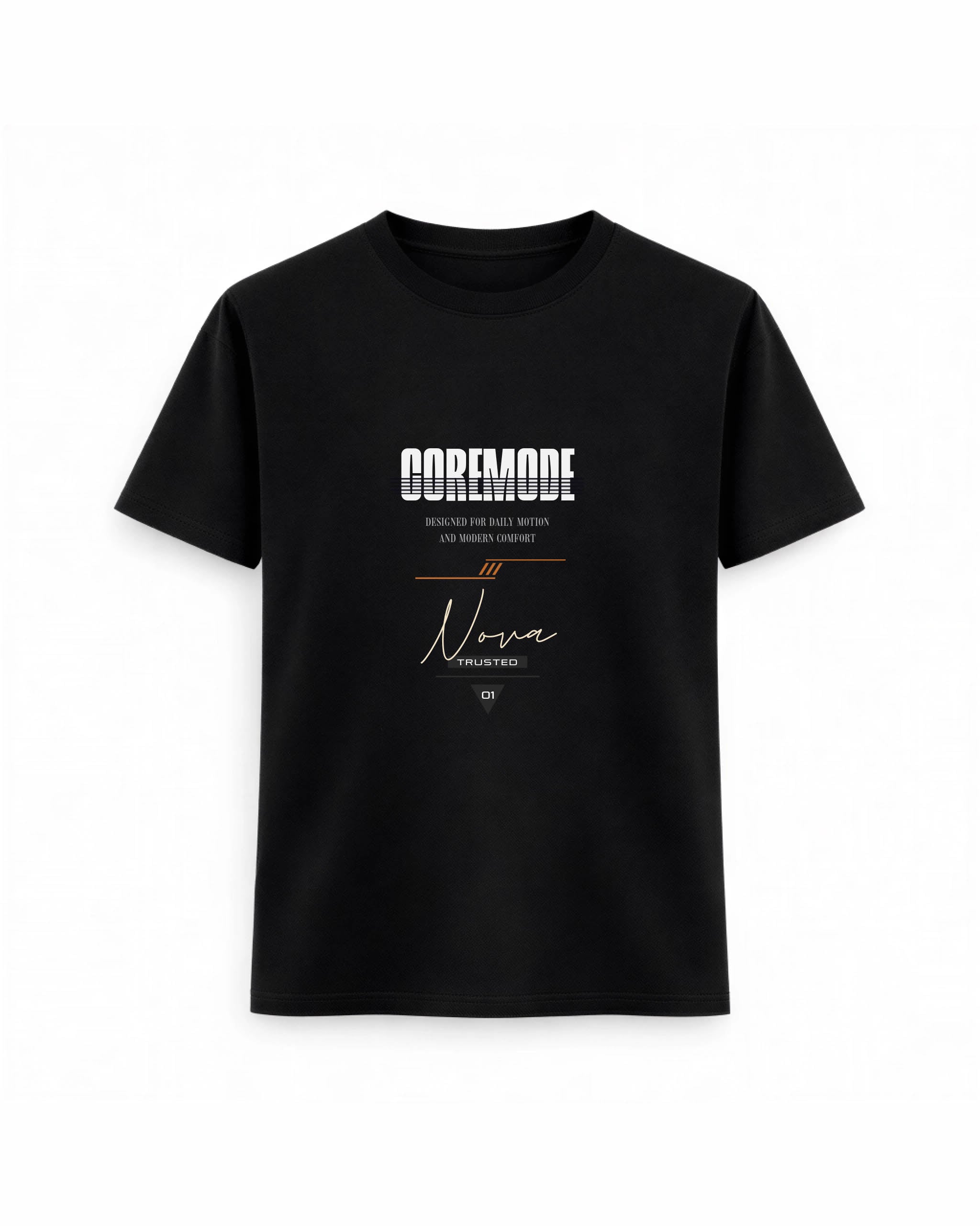 Regular Fit T-shirt – Typography Mix / 206 - Black