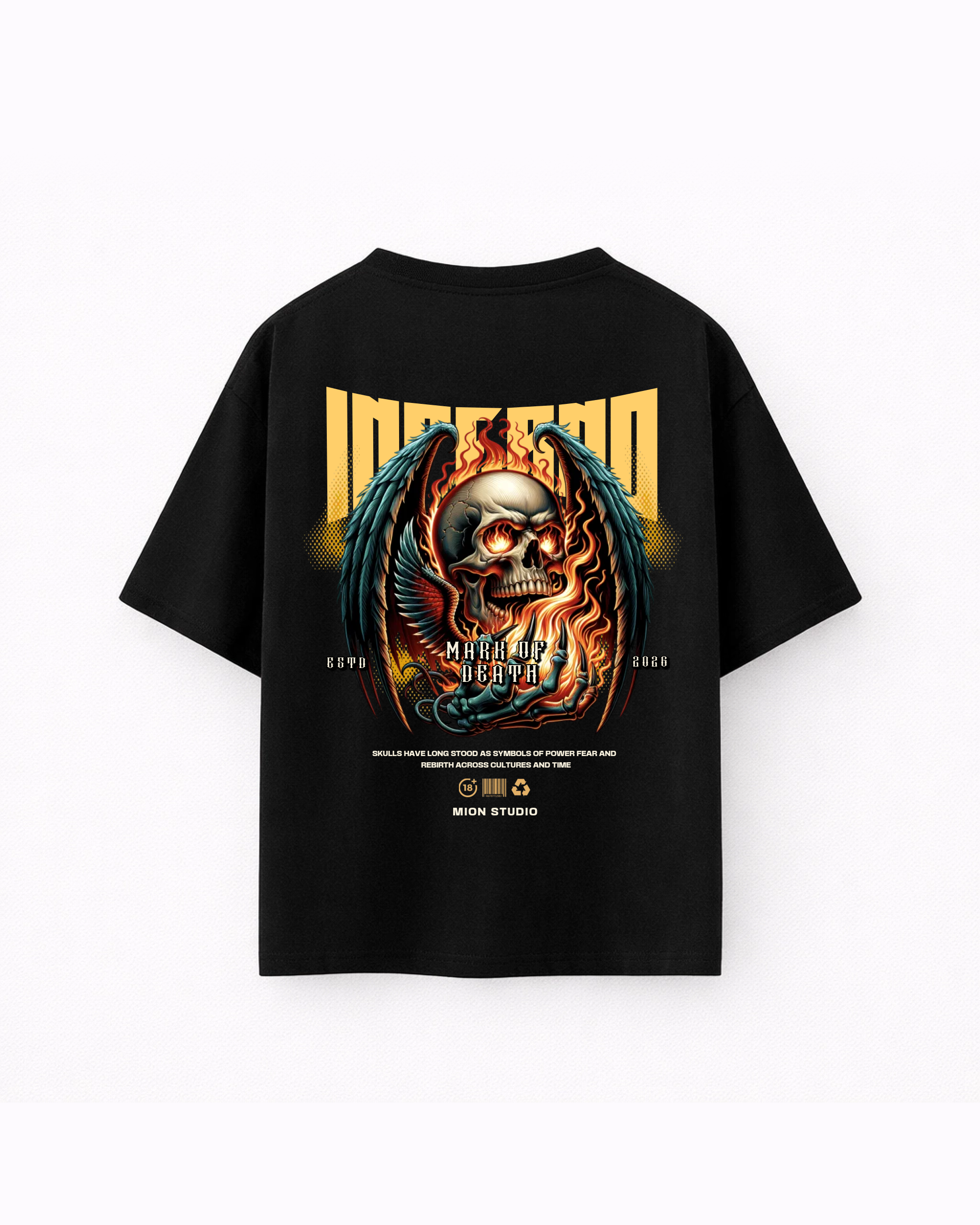 Oversize T-shirt – Death Metal Graphic / 437
