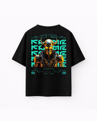 Oversize T-shirt – Cyberpunk Skull / 401