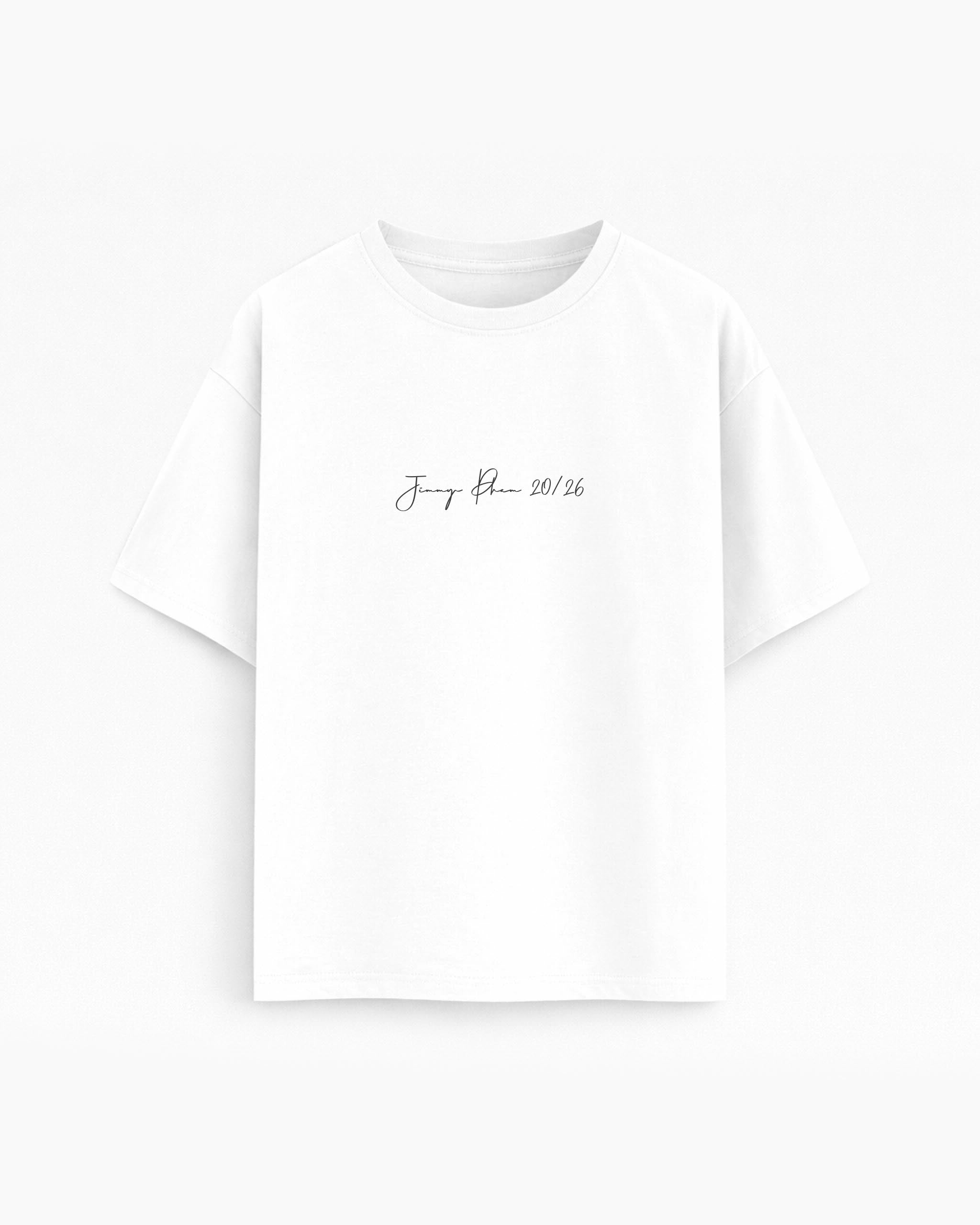 Oversize T-shirt– Script Typography / 720