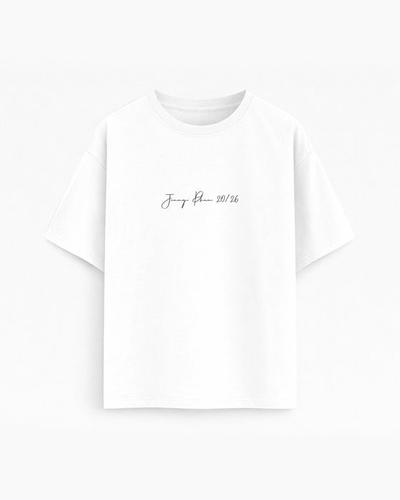 Oversize T-shirt– Script Typography / 720