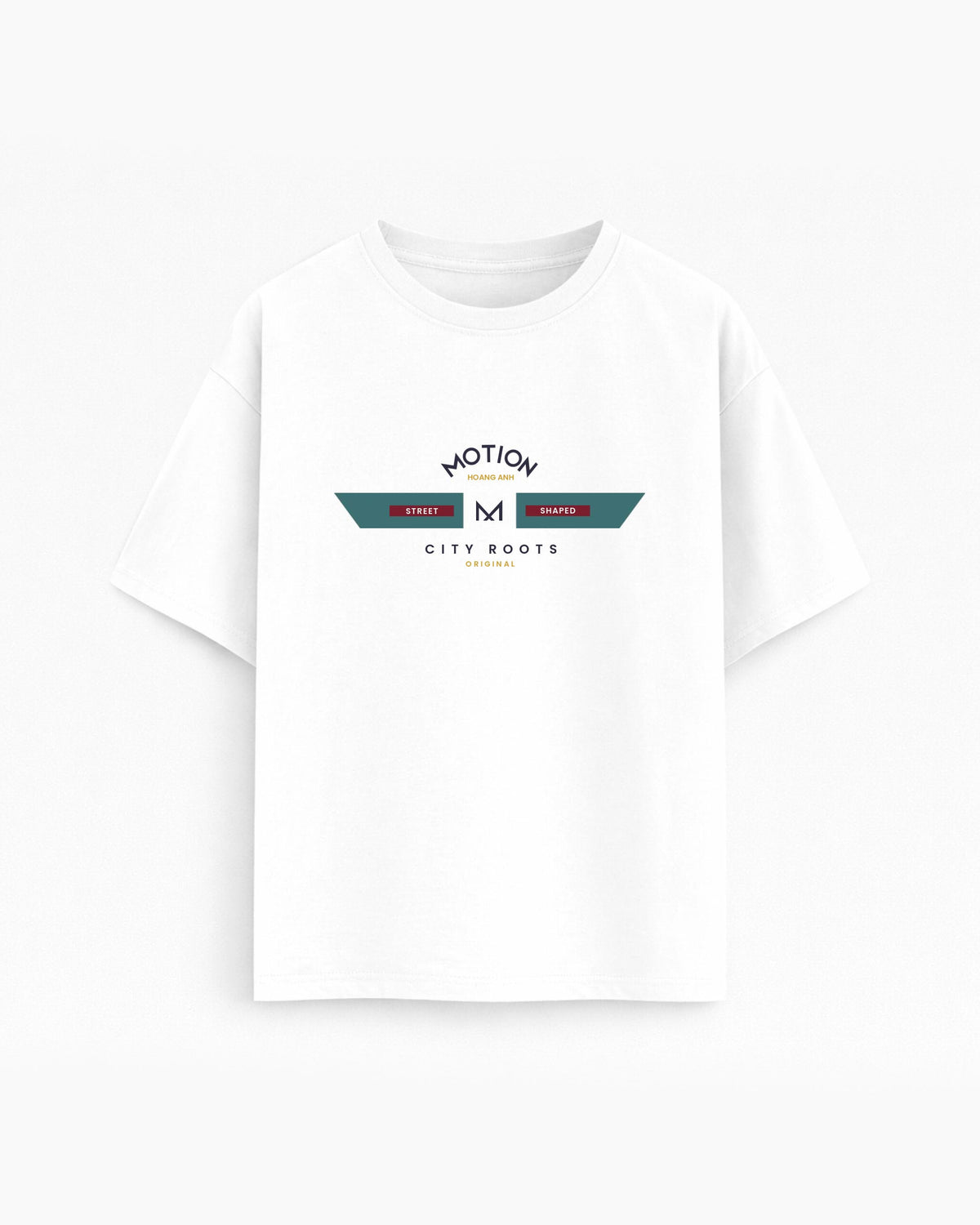 Oversize T-shirt – Geometric Street Graphic / 539