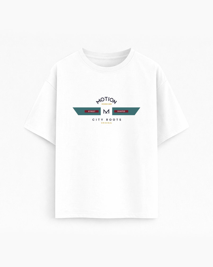 Oversize T-shirt – Geometric Street Graphic / 539