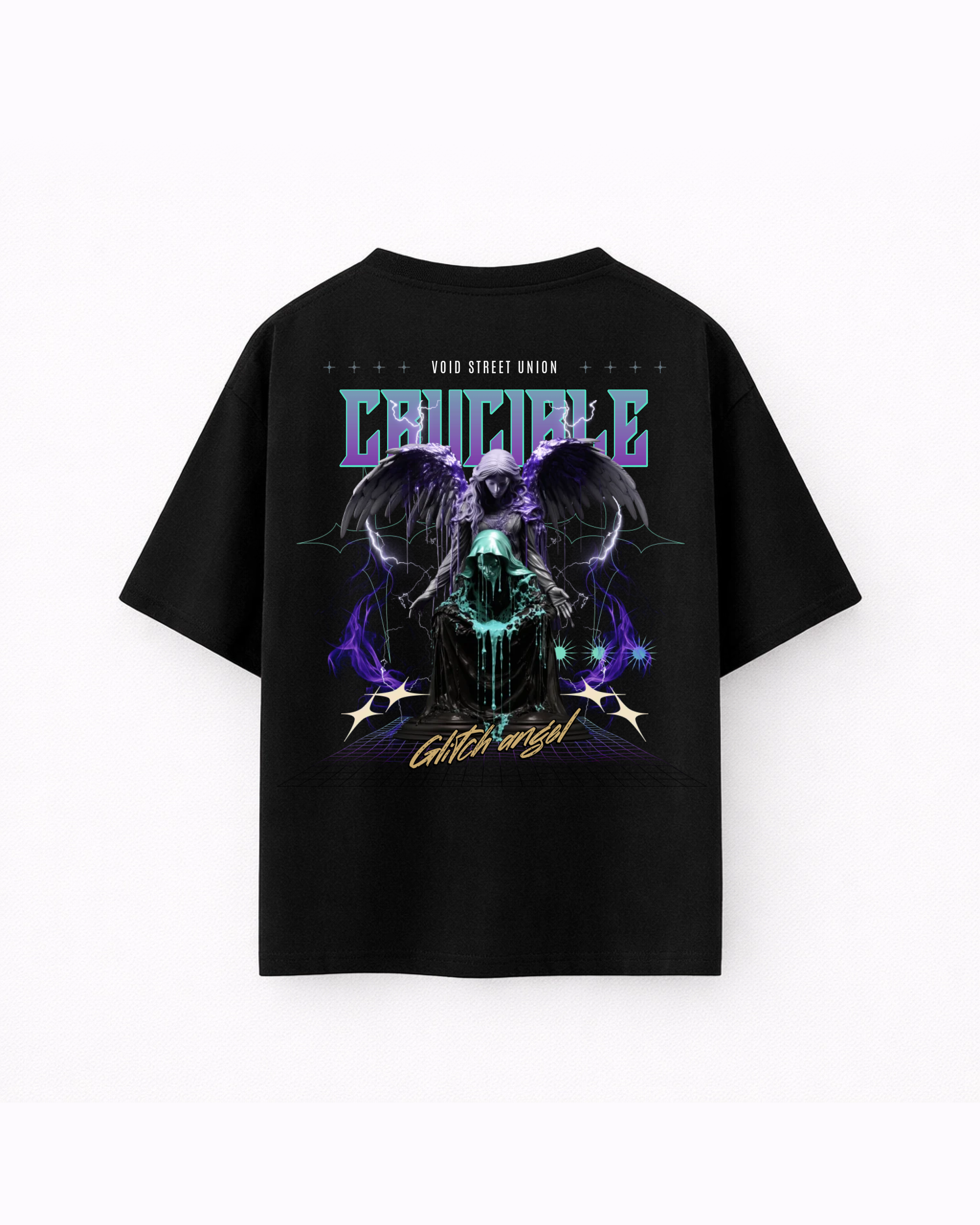 Oversize T-shirt – Dark Cyber Gothic / 418