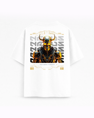 Oversize T-shirt – Cyberpunk Skull / 401