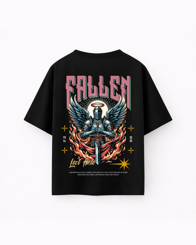 Oversize T-shirt – Fallen Angel Graphic / 432