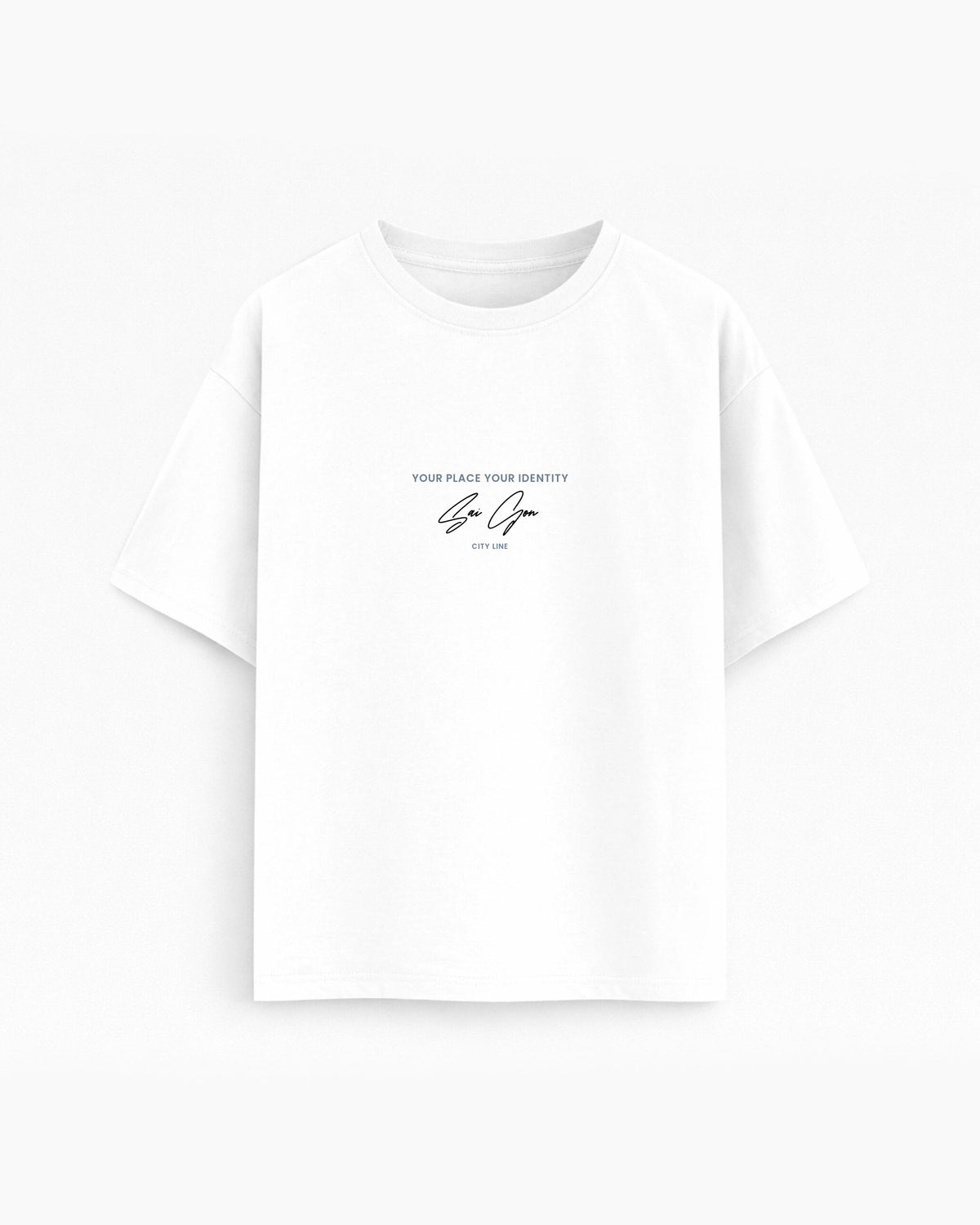 Oversize T-shirt –  Script Typography  / 694