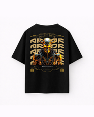 Oversize T-shirt – Cyberpunk Skull / 401