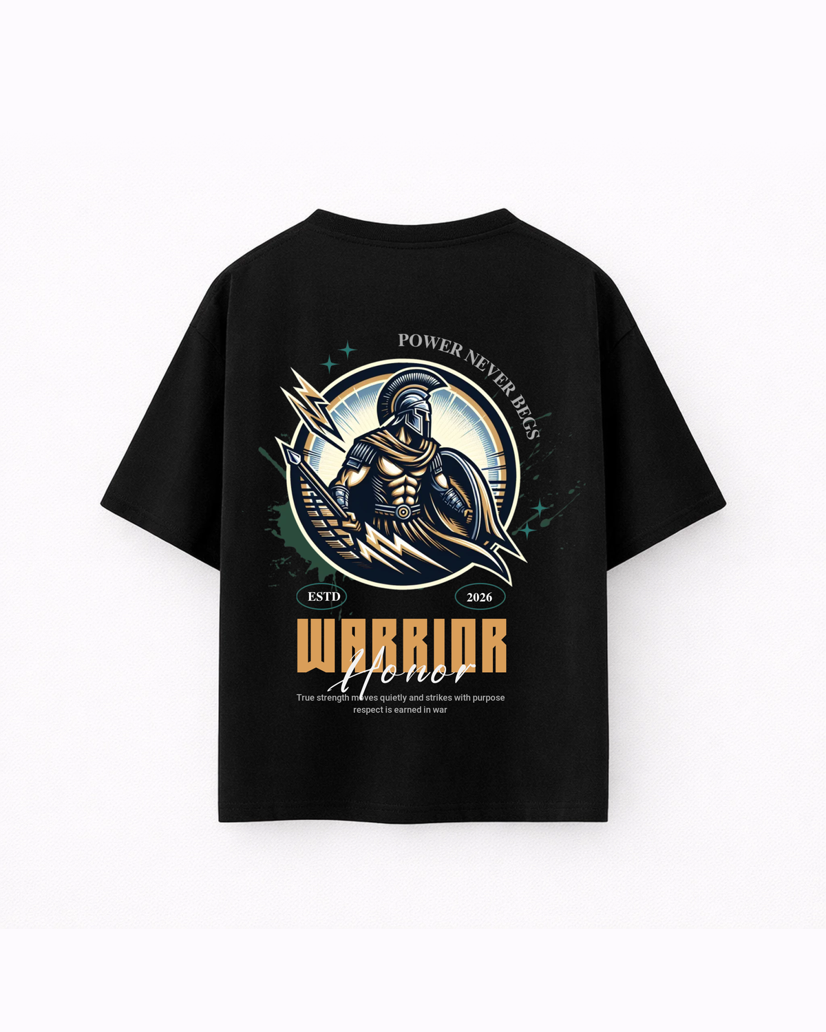 Oversize T-shirt – Spartan Badge Graphic / 412