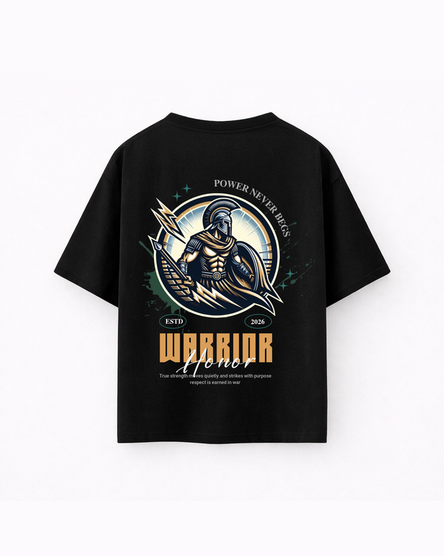 Oversize T-shirt – Spartan Badge Graphic / 412