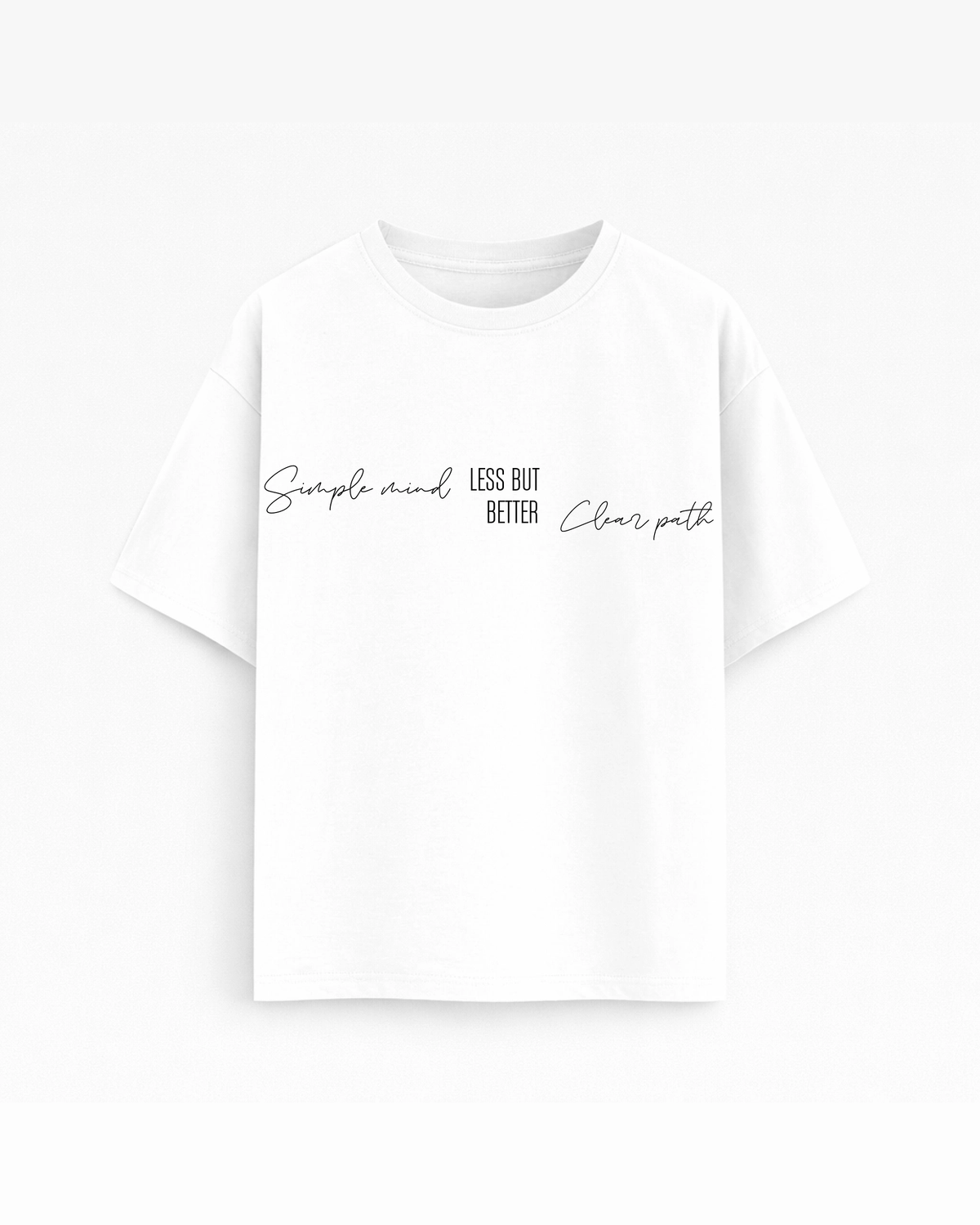 Oversize T-shirt – Soft Typography / 478