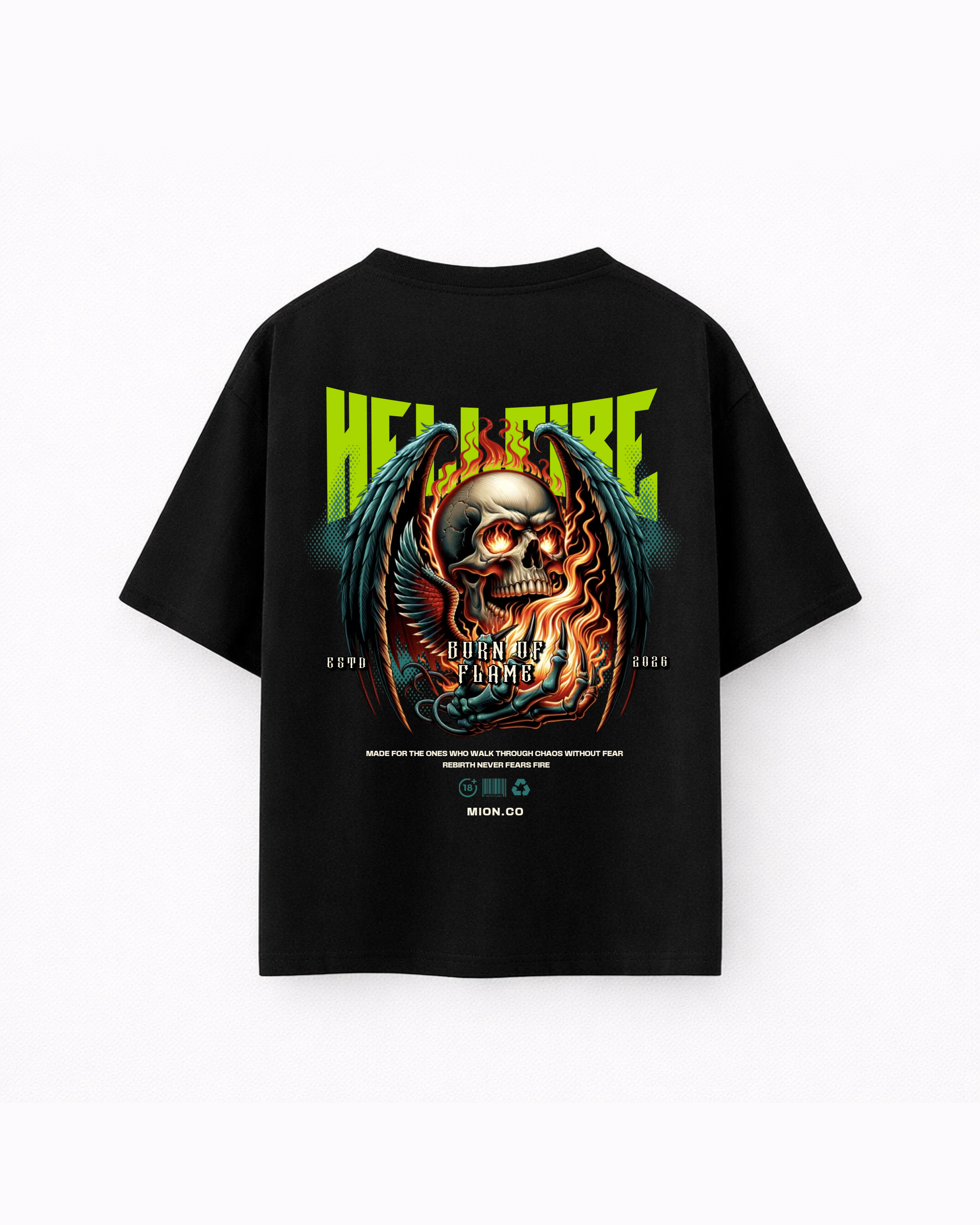 Oversize T-shirt – Death Metal Graphic / 437