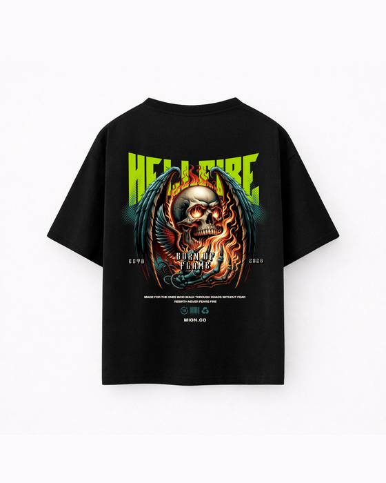 Oversize T-shirt – Death Metal Graphic / 437