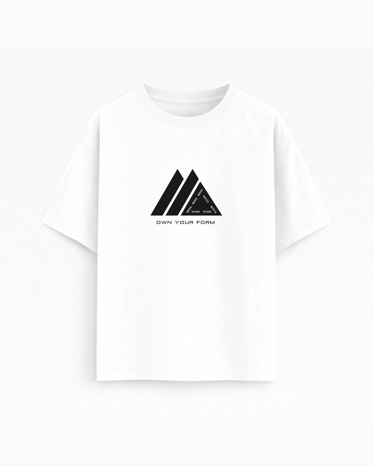 Oversize T-shirt – Geometric Graphic / 255