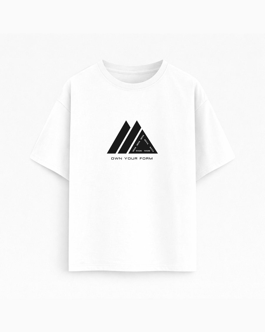 Oversize T-shirt – Geometric Graphic / 255