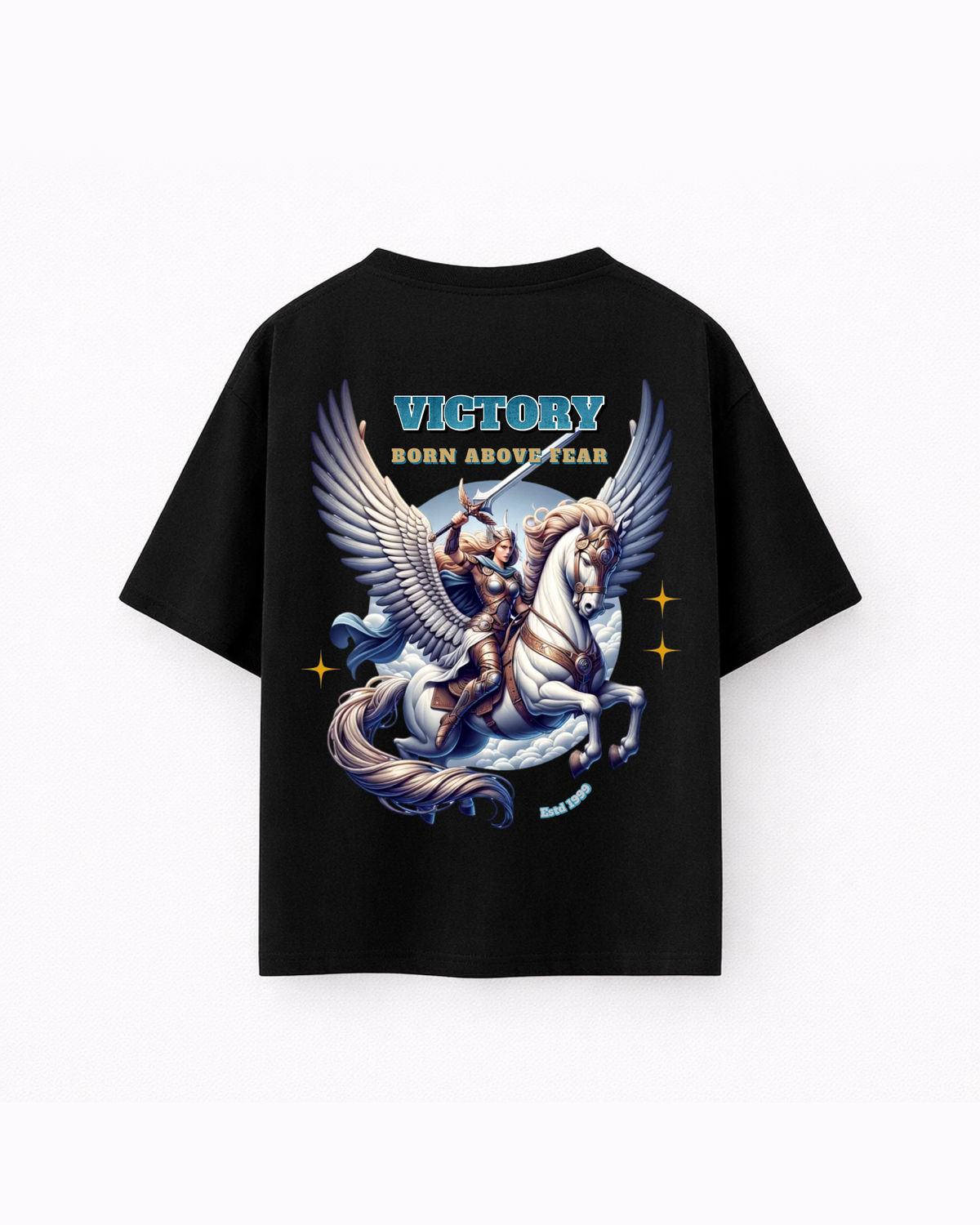 Oversize T-shirt – Fantasy Pegasus Graphic / 426