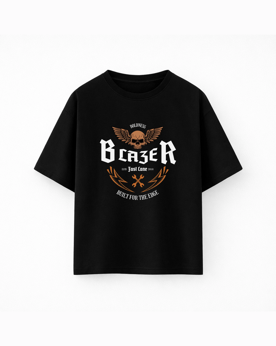 Oversize T-shirt – Biker Gothic / 344