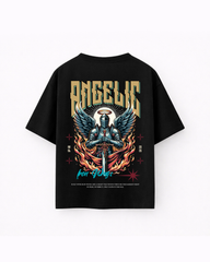 Oversize T-shirt – Fallen Angel Graphic / 432
