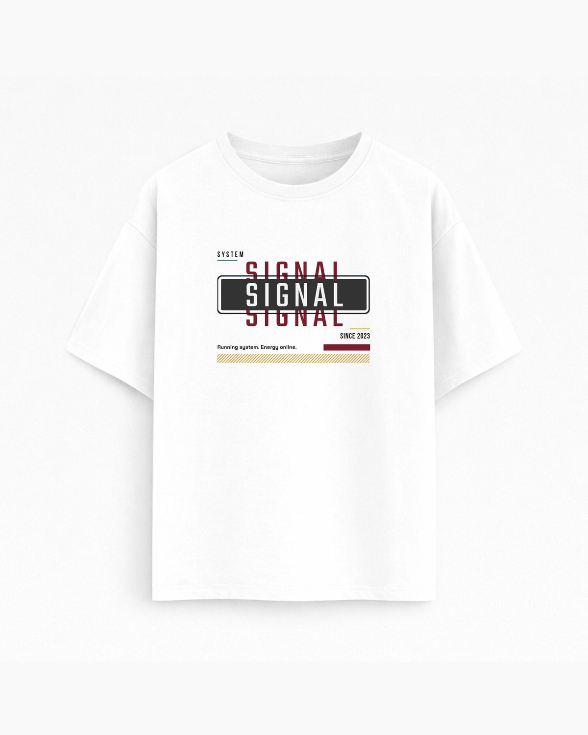 Oversize T-shirt – Minimal Typography / 199