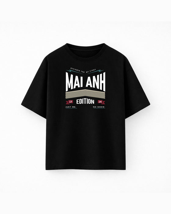 Oversize T-shirt – Vintage Typography / 83