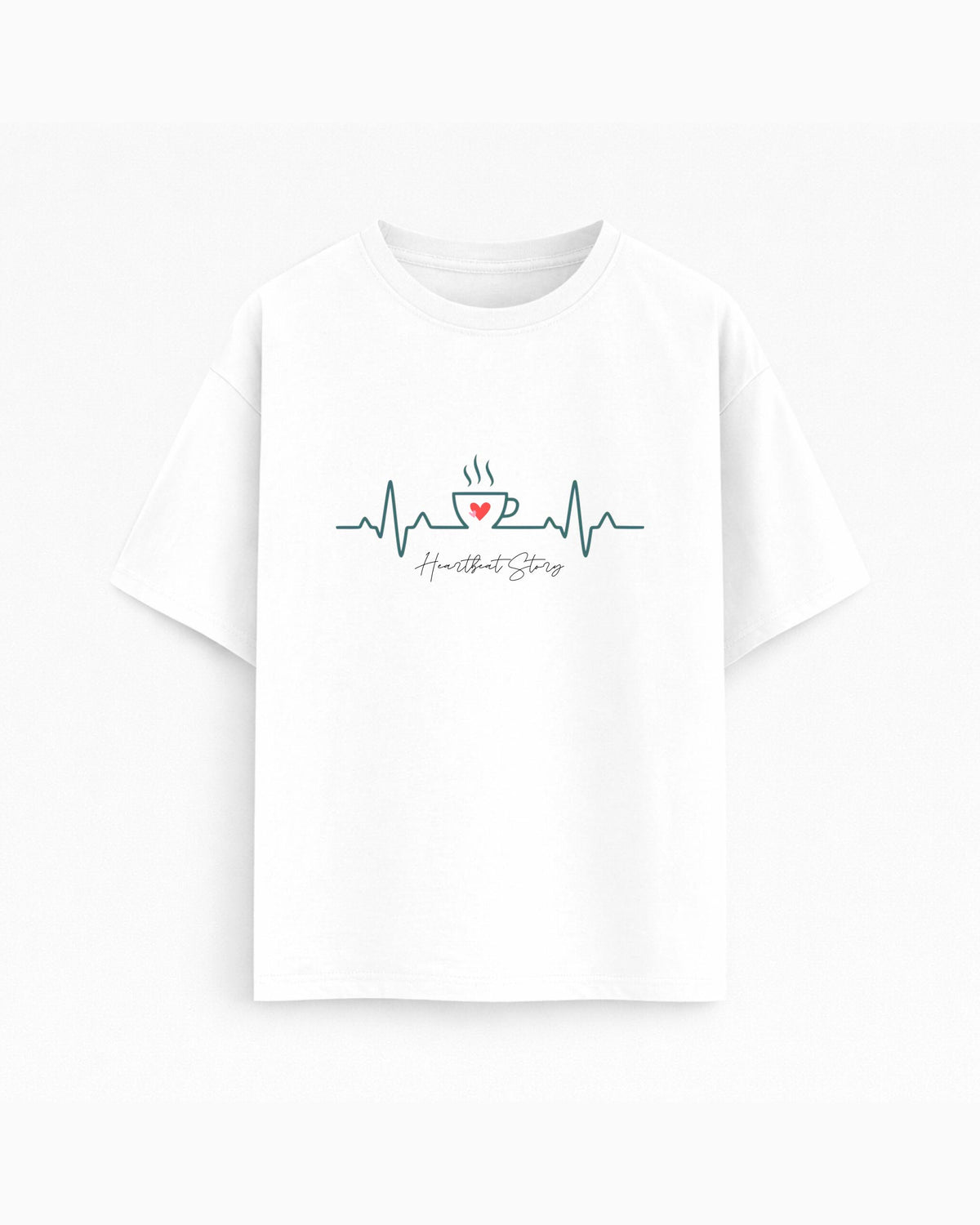 Oversize T-shirt – Minimal line art / 368