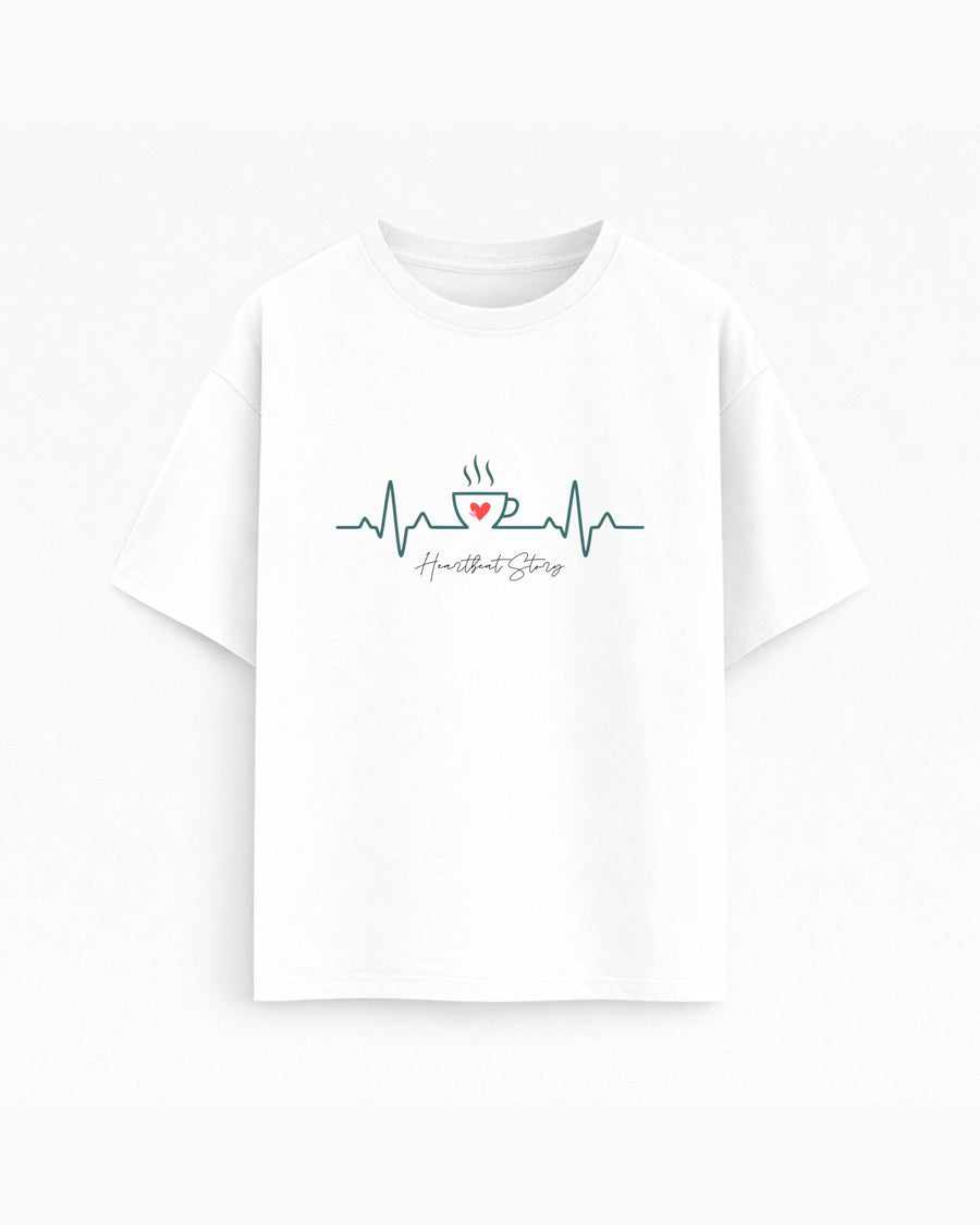 Oversize T-shirt – Minimal line art / 368