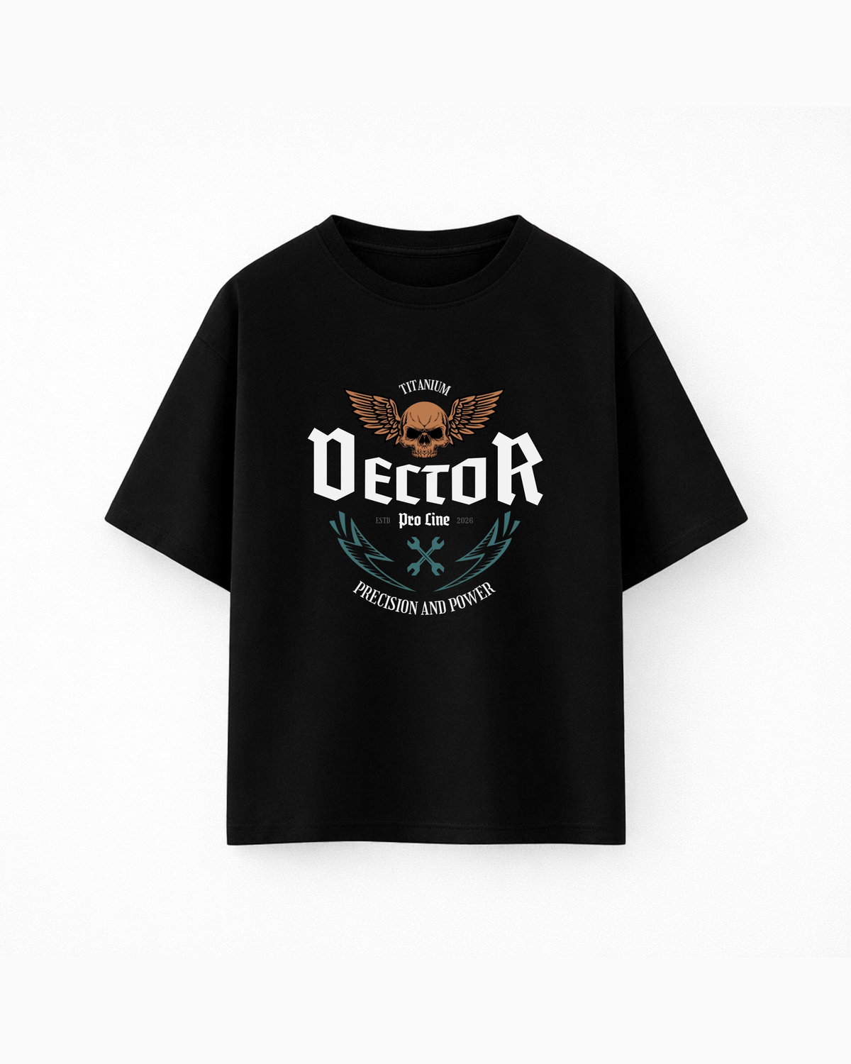 Oversize T-shirt – Biker Gothic / 344