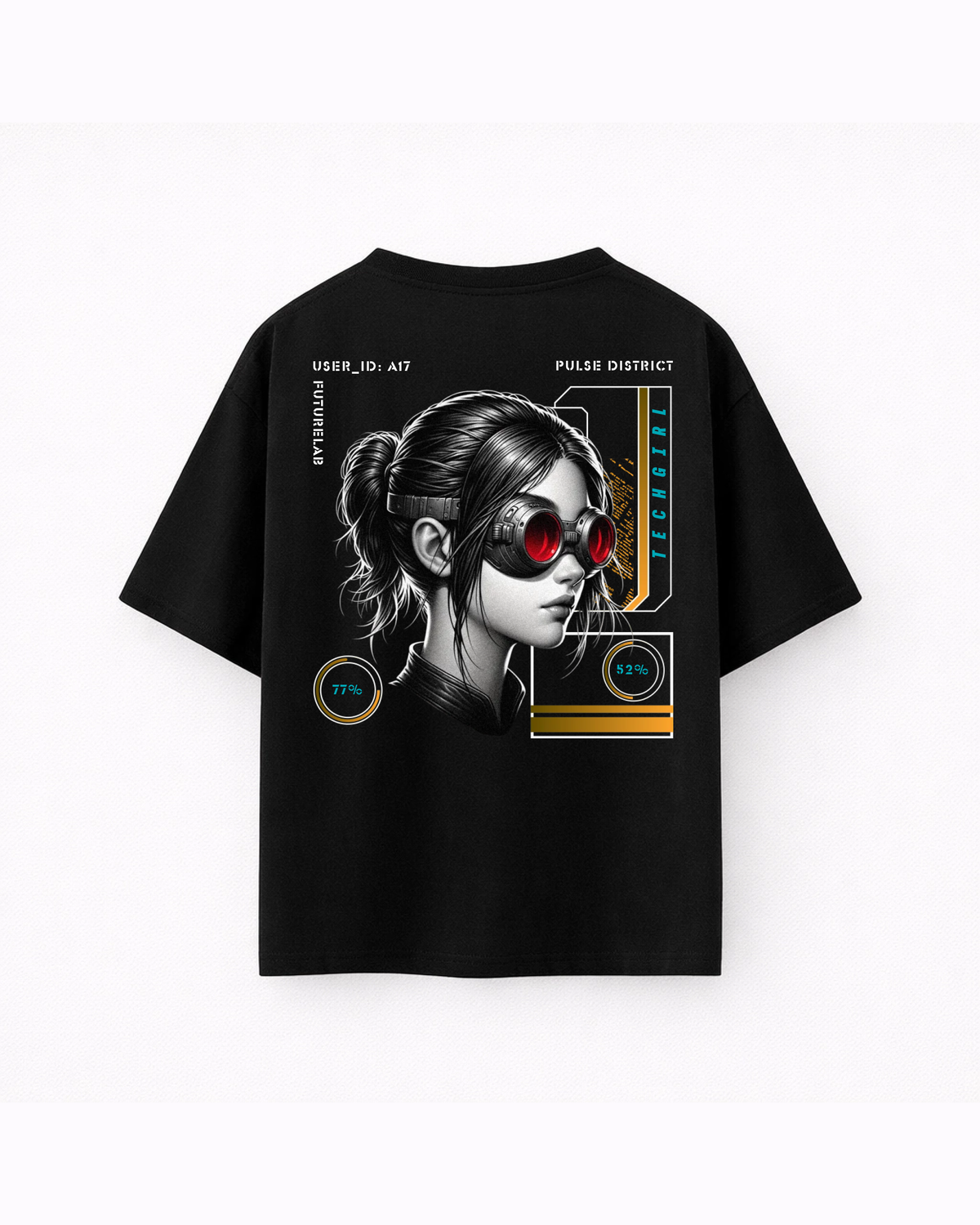 Oversize T-shirt – Cyber Tech Girl / 444