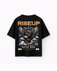Oversize T-shirt – Vintage Mechanical Eagle / 425