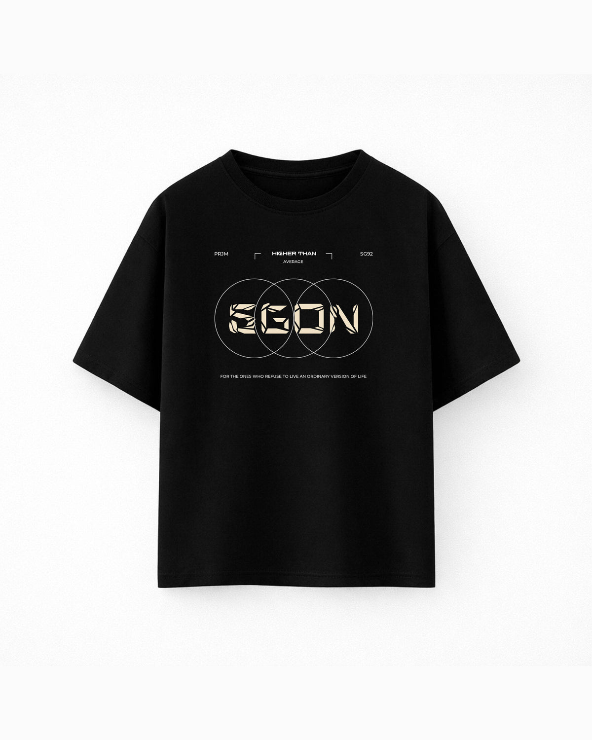 Oversize T-shirt – Geometric Typography / 143