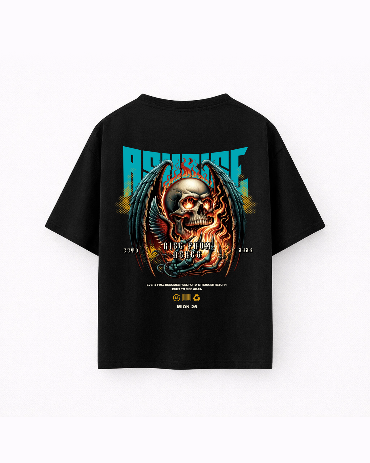 Oversize T-shirt – Death Metal Graphic / 437
