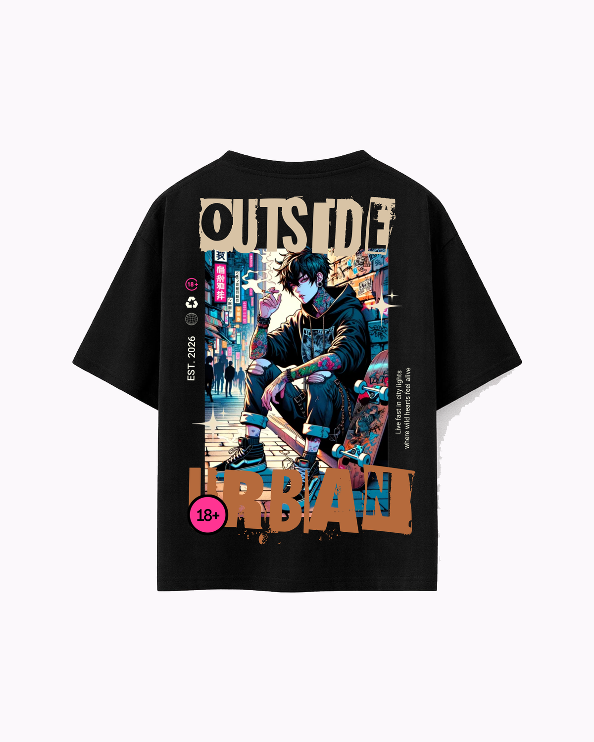 Oversize T-shirt – Anime Streetwear / 267