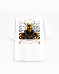 Oversize T-shirt – Cyberpunk Skull / 401