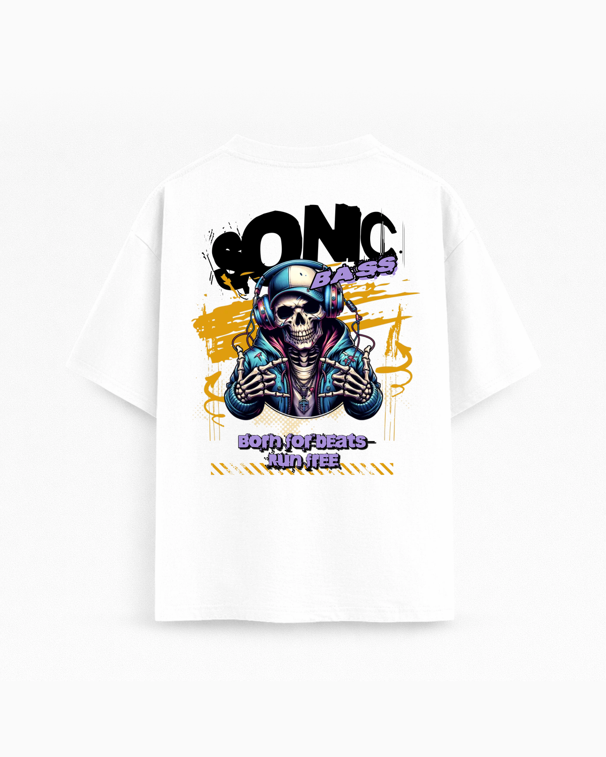 Oversize T-shirt – DJ Skull Graphic / 407