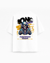 Oversize T-shirt – DJ Skull Graphic / 407