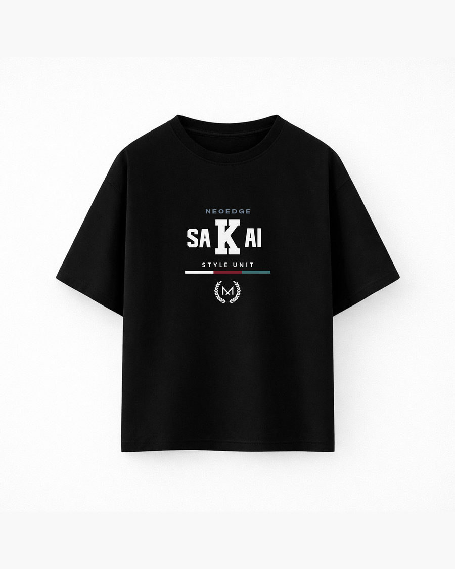 Oversize T-shirt – Varsity typography / 531